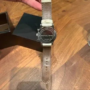 Michael Kors | Accessories | White Michael Kors Leather Watch 